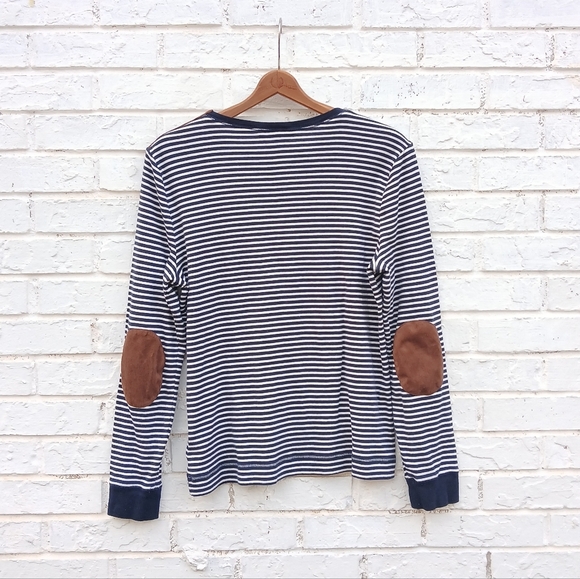 Lauren Ralph Lauren Stripe Elbow Patch Shirt - Picture 8 of 8
